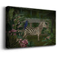 Zebra In Conservatory Premium Gallery Wrapped Canvas - Ready to Hang