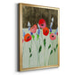Poppy Party - Modern Framed Canvas Print