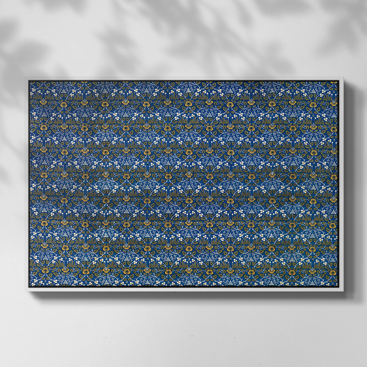 Eyebright, Green and Yellow Design, c. 1883 - Floater Framed Canvas Print