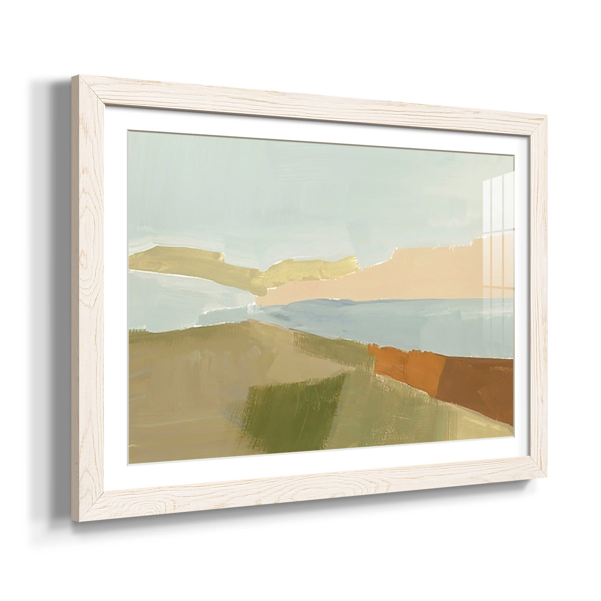 Stacked Landscape III - Barnwood Framed Art Print