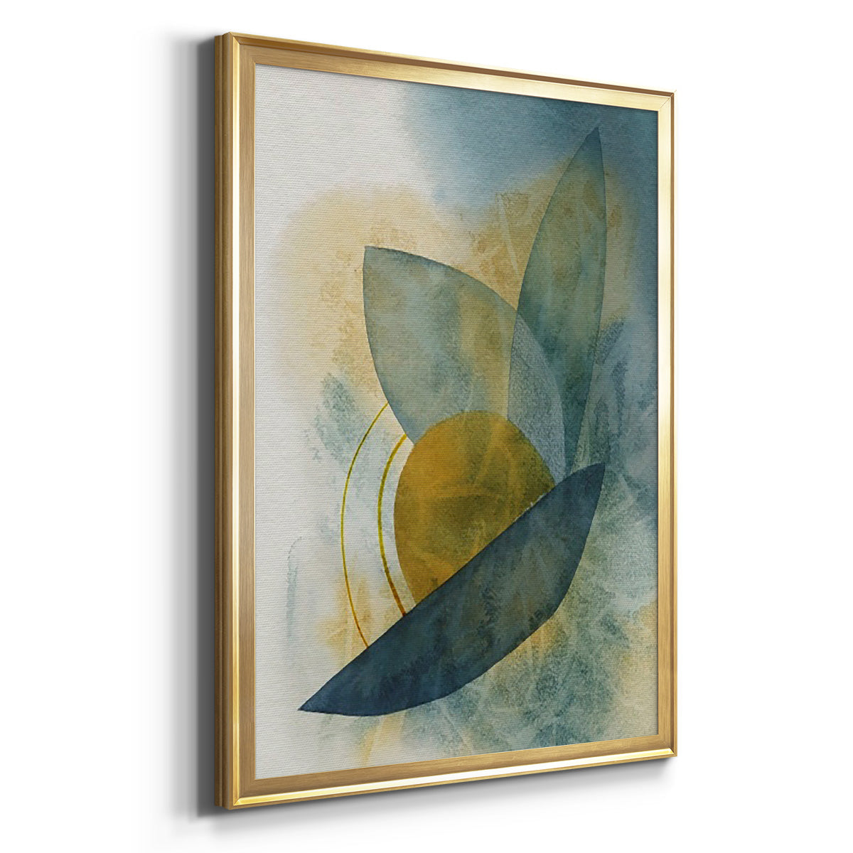 Solar Shapes II - Modern Framed Canvas Print