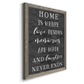 Love Resides - Premium Canvas Framed in Barnwood - Ready to Hang