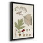 Leaves & Berries II - Modern Framed Canvas Print