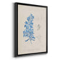 Blue Marine Algae VI - Modern Framed Canvas Print