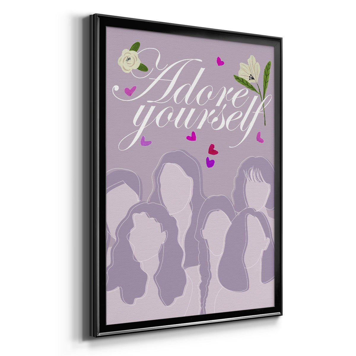 Happy Galentine's Day Collection B - Modern Framed Canvas Print