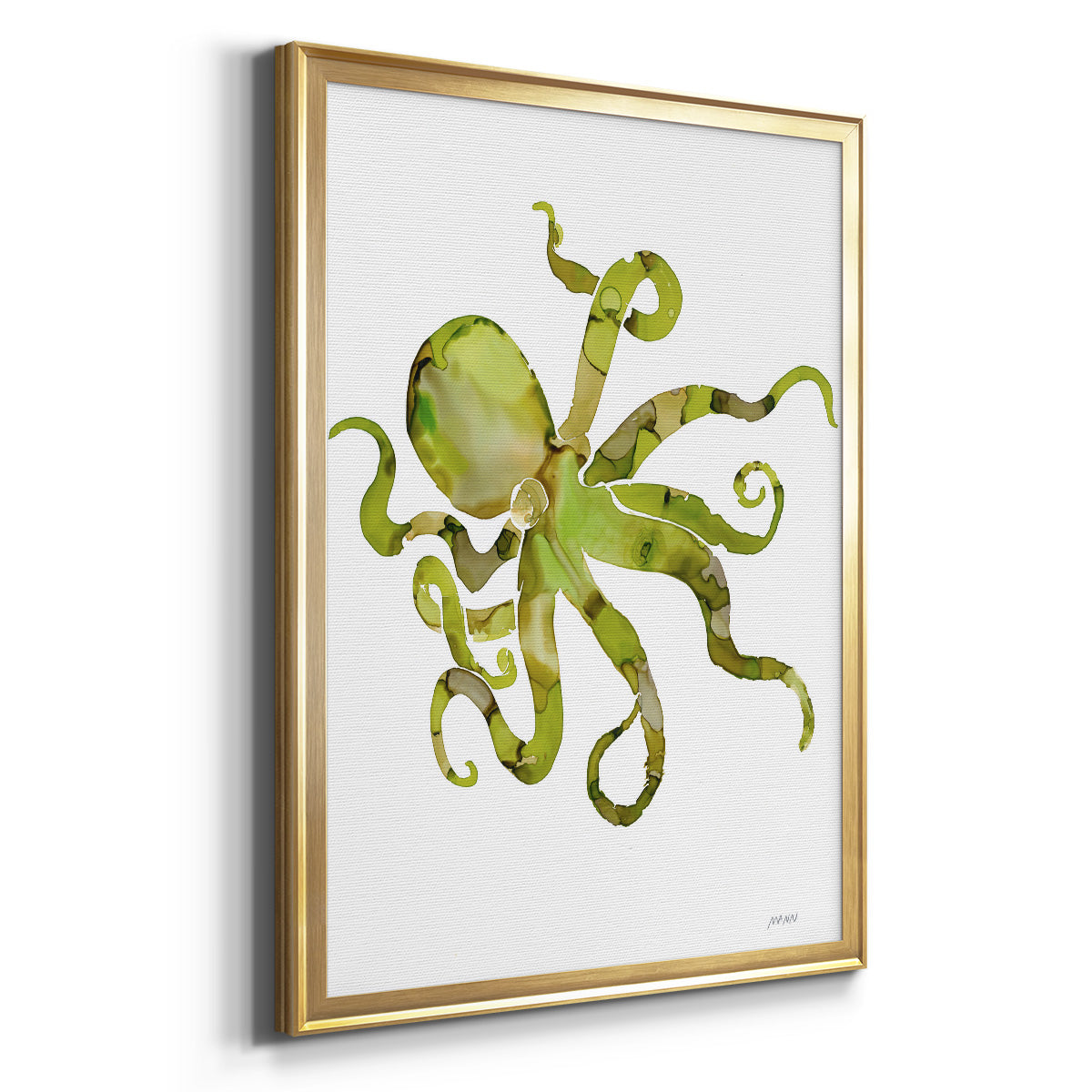 Octopus - Modern Framed Canvas Print