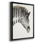 Zebra Stripes - Modern Framed Canvas Print