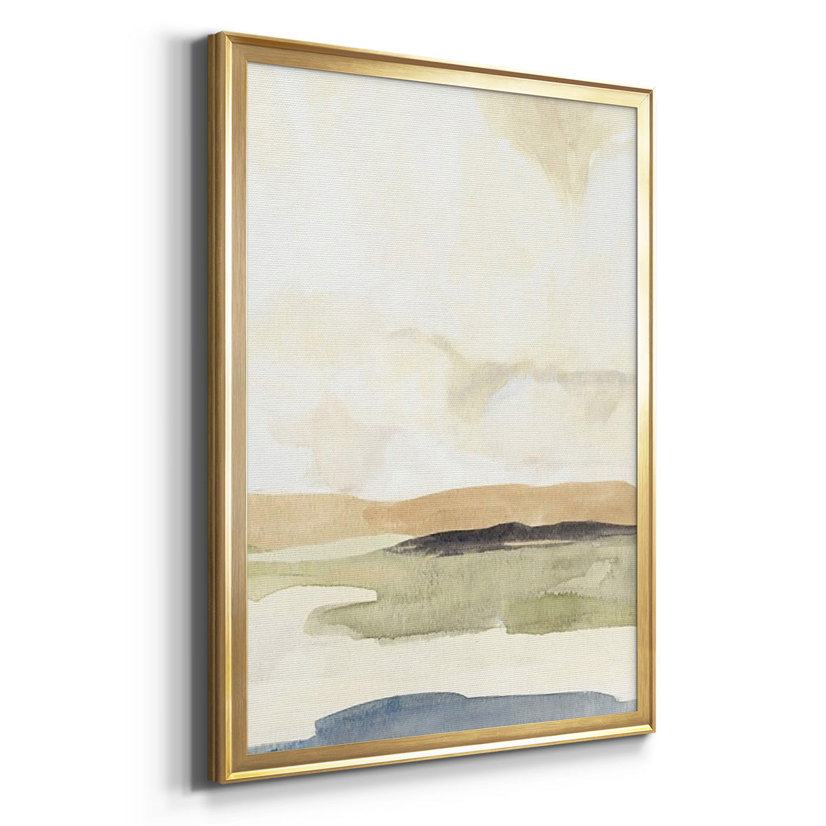 Slate Movement II - Modern Framed Canvas Print