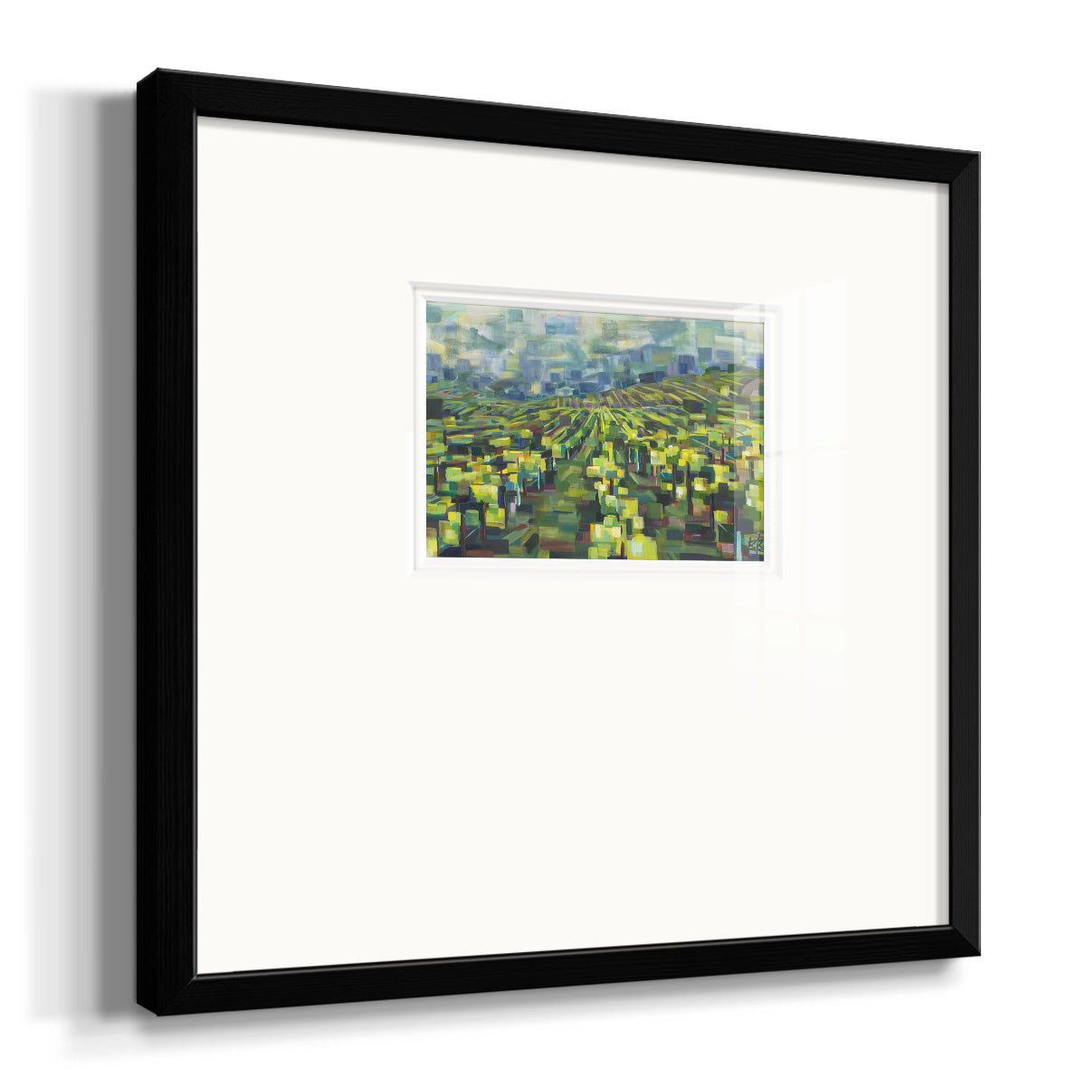 Yellow Grapevines Forever- Premium Framed Print Double Matboard