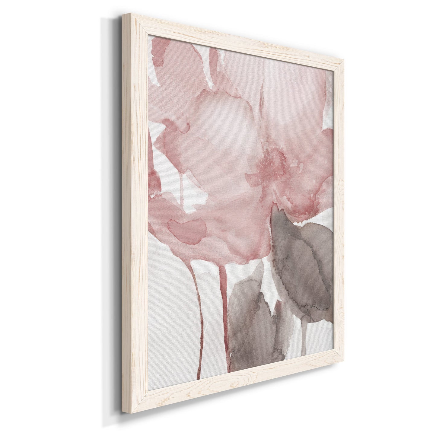 Blush Bloom II - Premium Canvas Framed in Barnwood - Ready to Hang