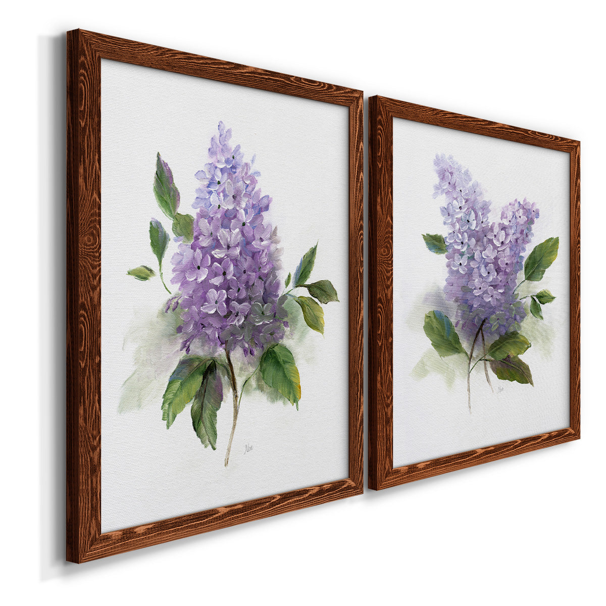 Lilac Romance I - Premium Framed Canvas 2 Piece Set - Ready to Hang