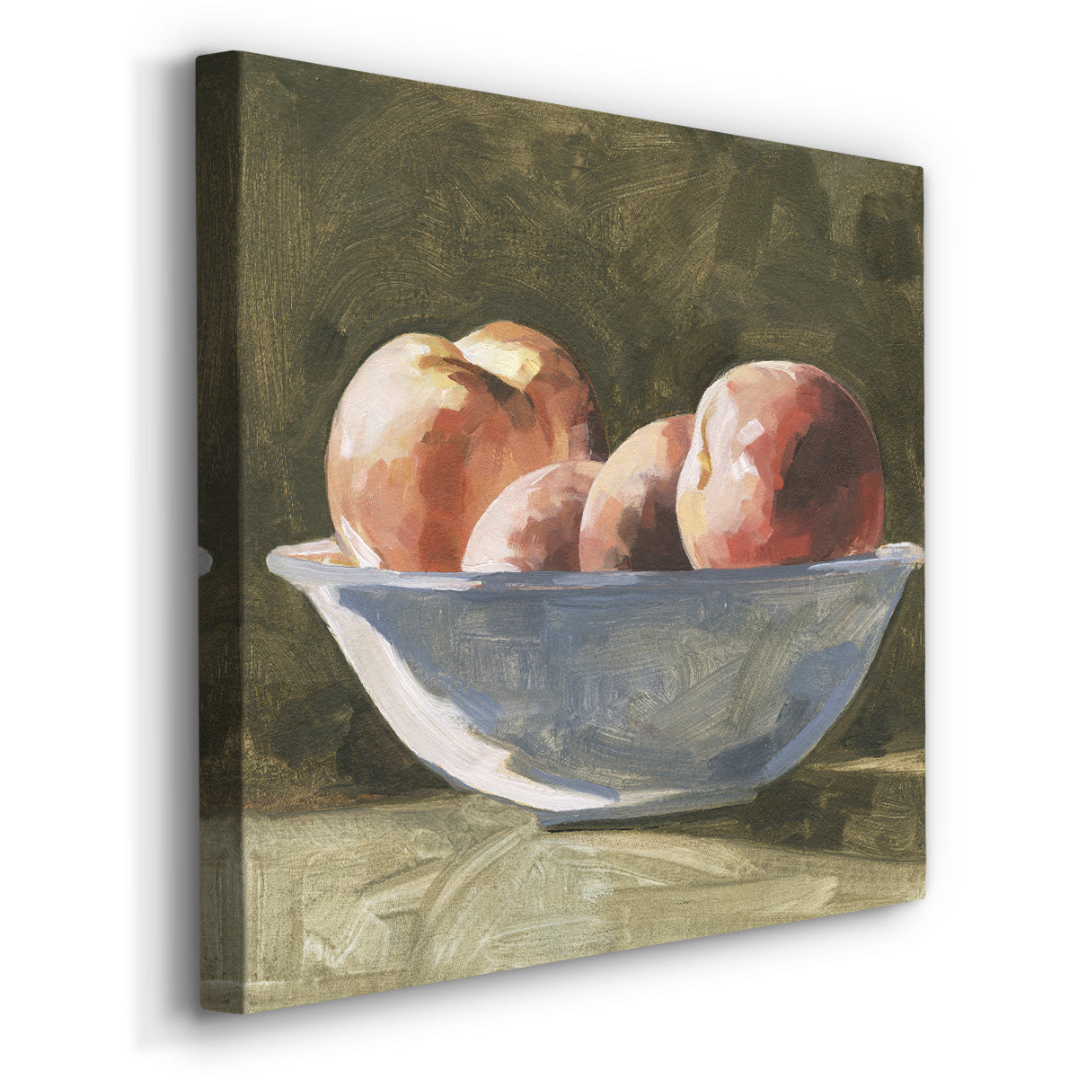 Bowl of Peaches I-Premium Gallery Wrapped Canvas - Ready to Hang