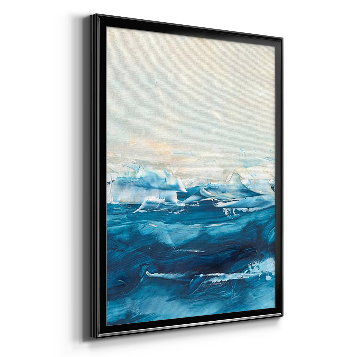 Wave after Wave II - Modern Framed Canvas Print