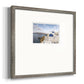 Santorini View Premium Framed Print Double Matboard