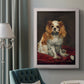 A King Charles Spaniel - Ornate Framed Canvas Print