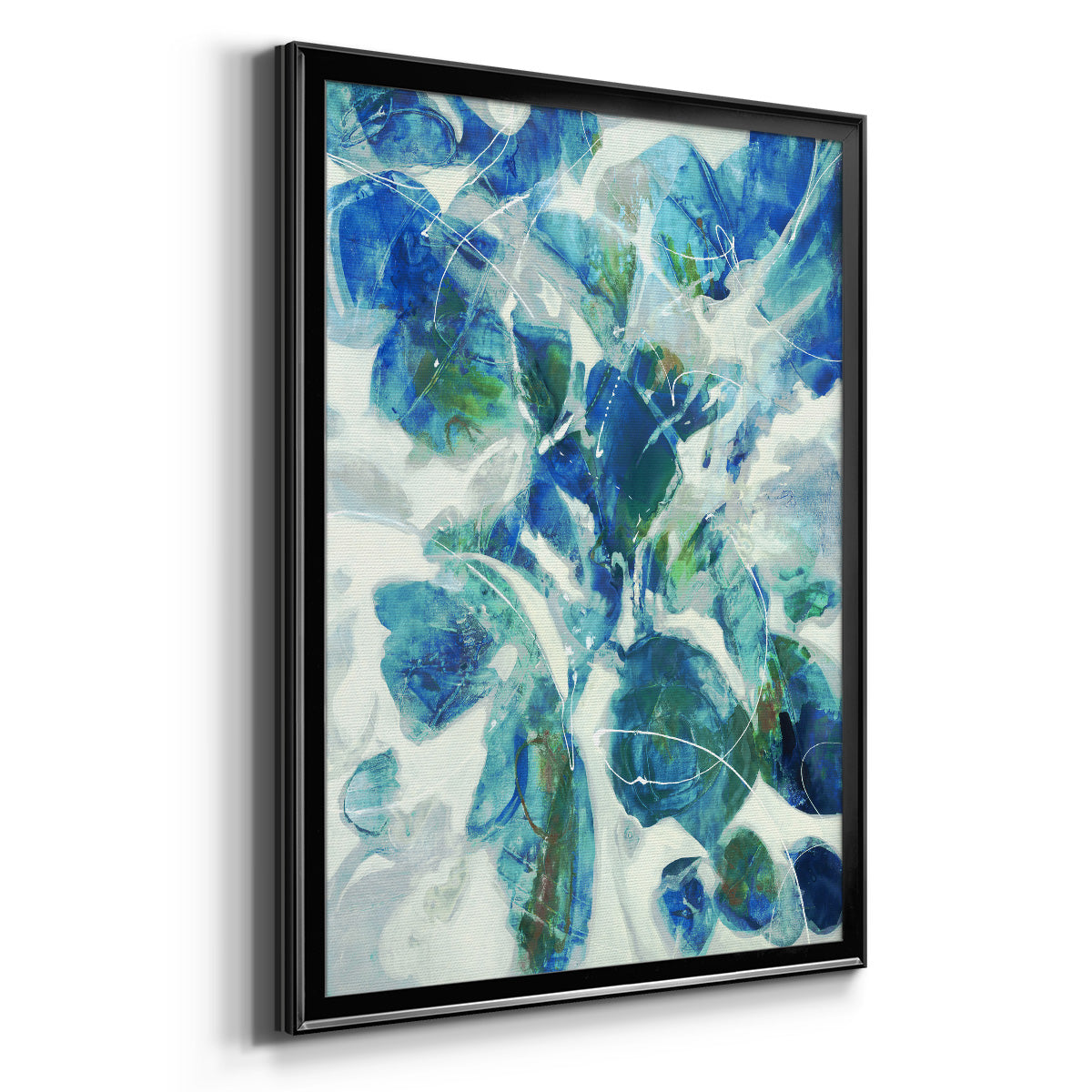 Winding Road - Modern Framed Canvas Print