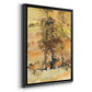 Fall Foliage Watercolor I - Modern Framed Canvas Print