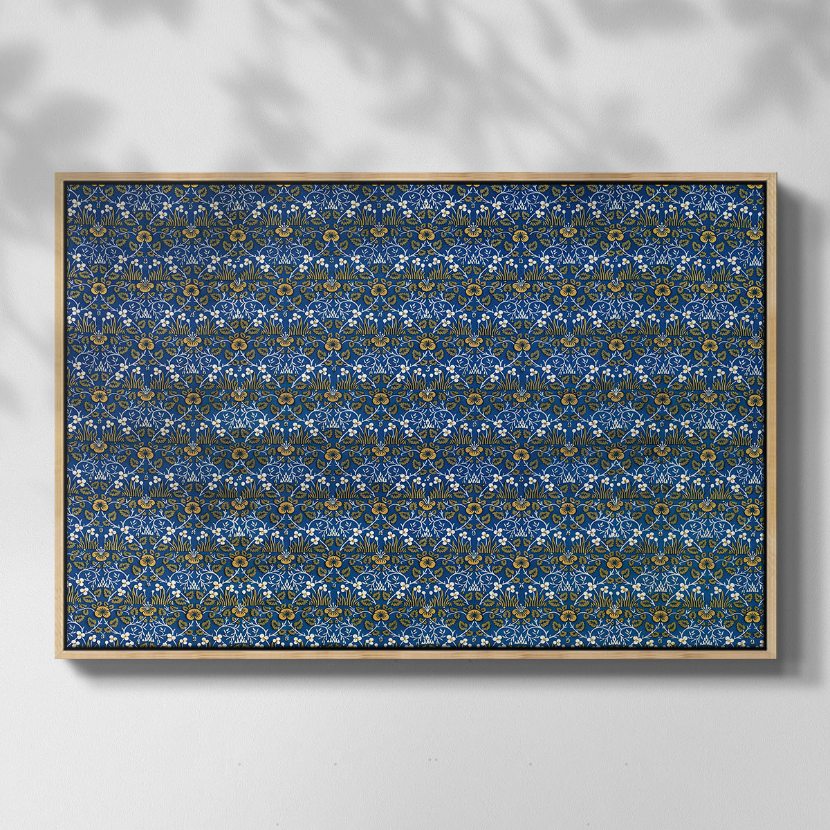 Eyebright, Green and Yellow Design, c. 1883 - Floater Framed Canvas Print