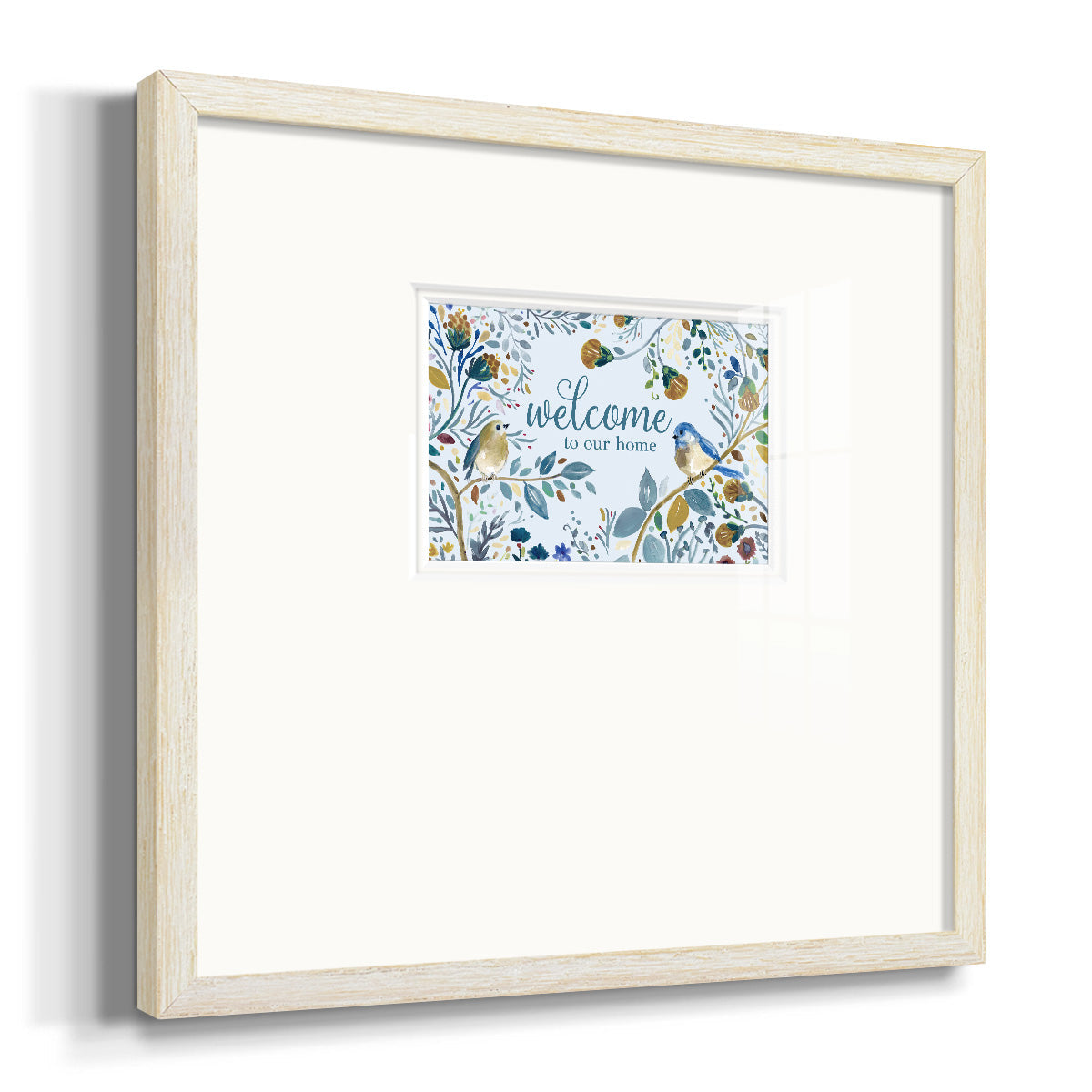 Welcome to Our Home Premium Framed Print Double Matboard