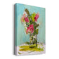 Turquoise Lilly Premium Gallery Wrapped Canvas - Ready to Hang