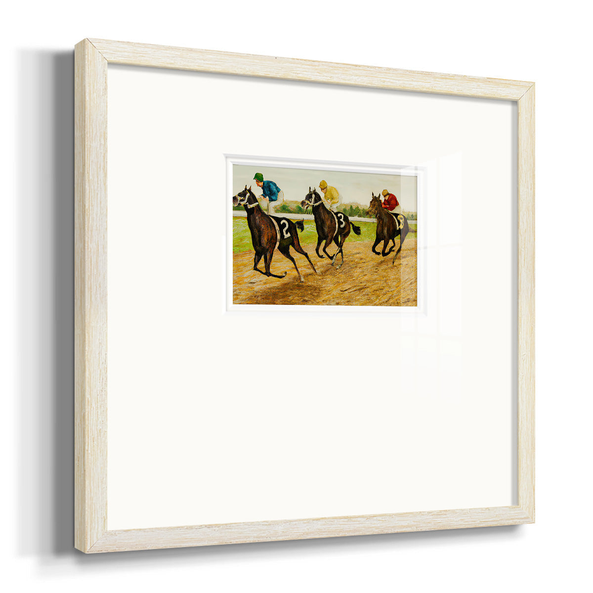 Day at the Race V Premium Framed Print Double Matboard