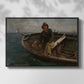 Fishermen from Rügen, 1882 - Floater Framed Canvas Print