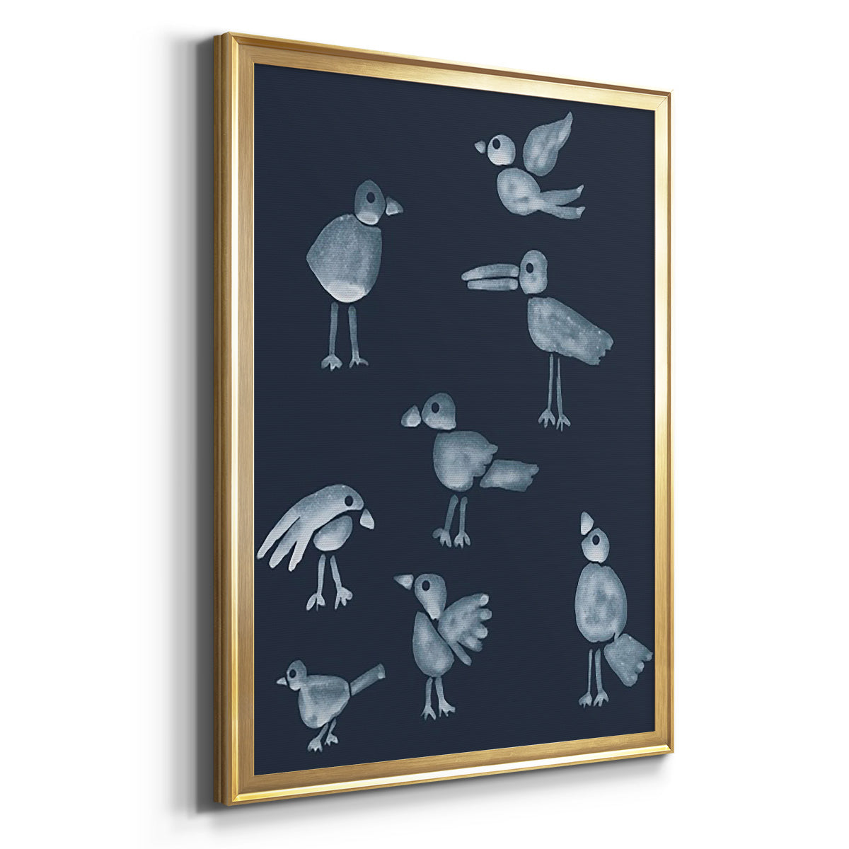 Flock I - Modern Framed Canvas Print