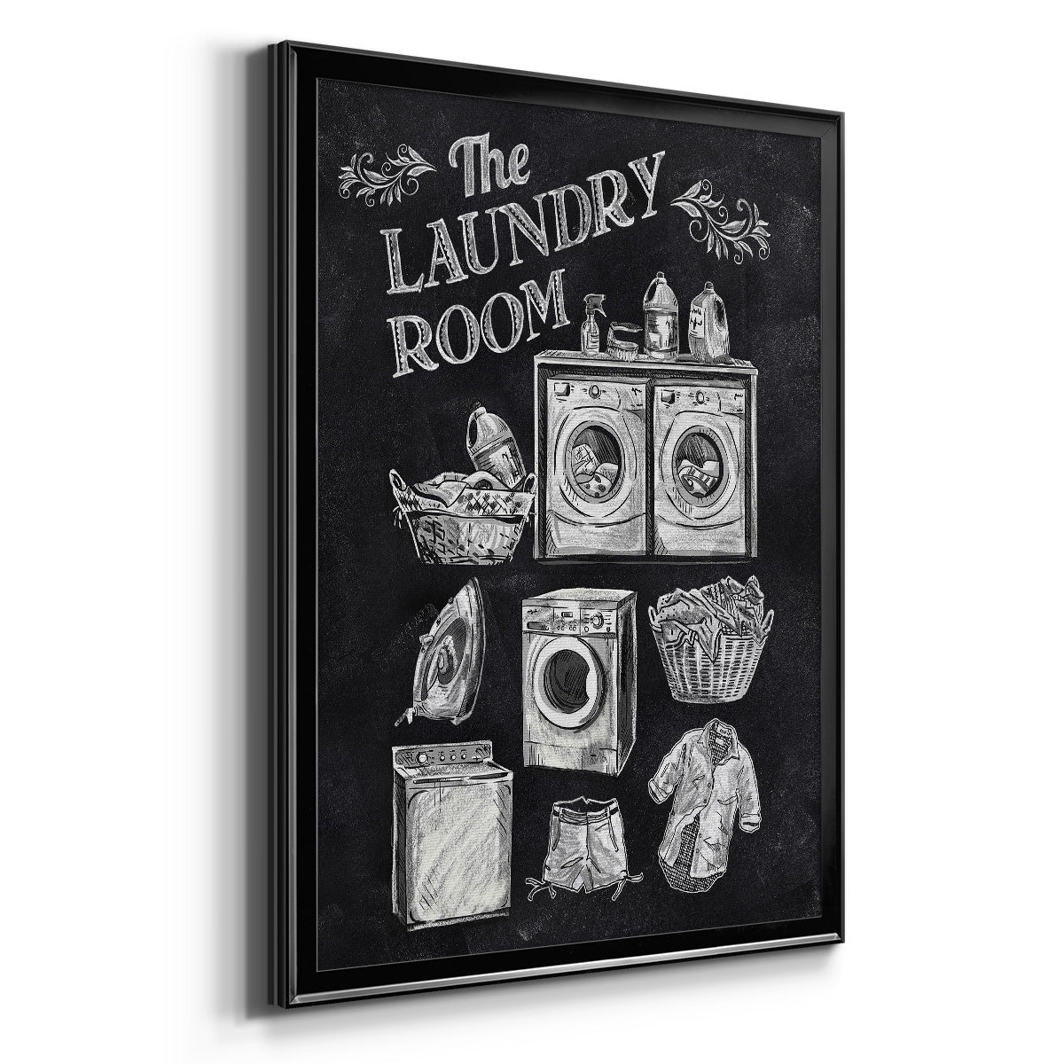 Laundry Room - Modern Framed Canvas Print