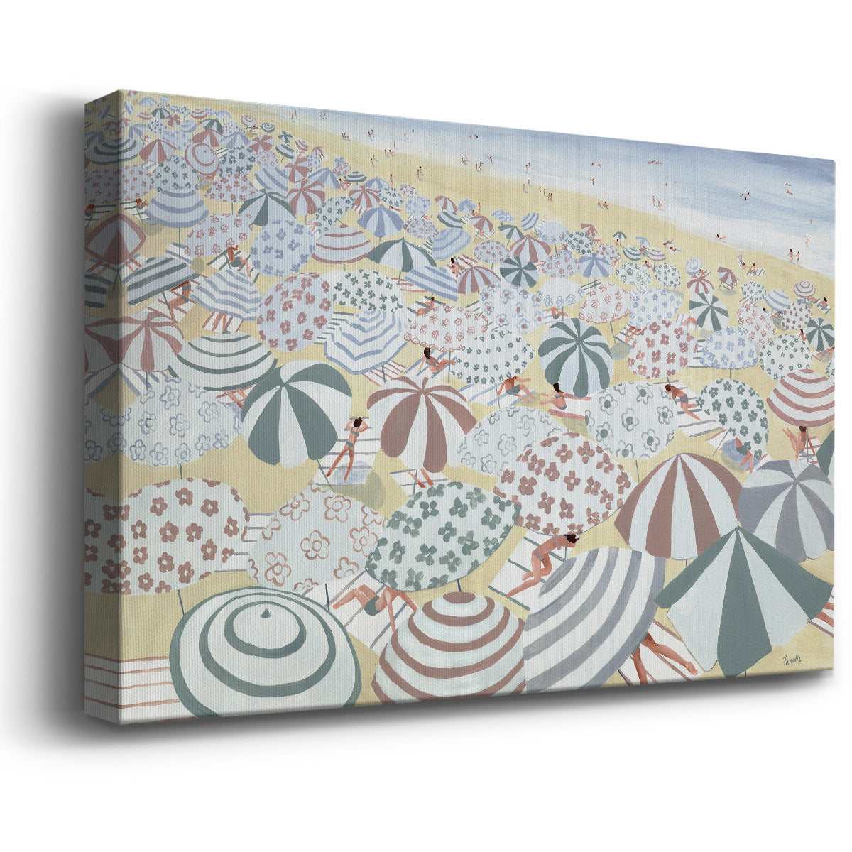 Subtle Beach Premium Gallery Wrapped Canvas - Ready to Hang