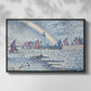 Entrance to the Port of Honfleur, 1899 - Floater Framed Canvas Print