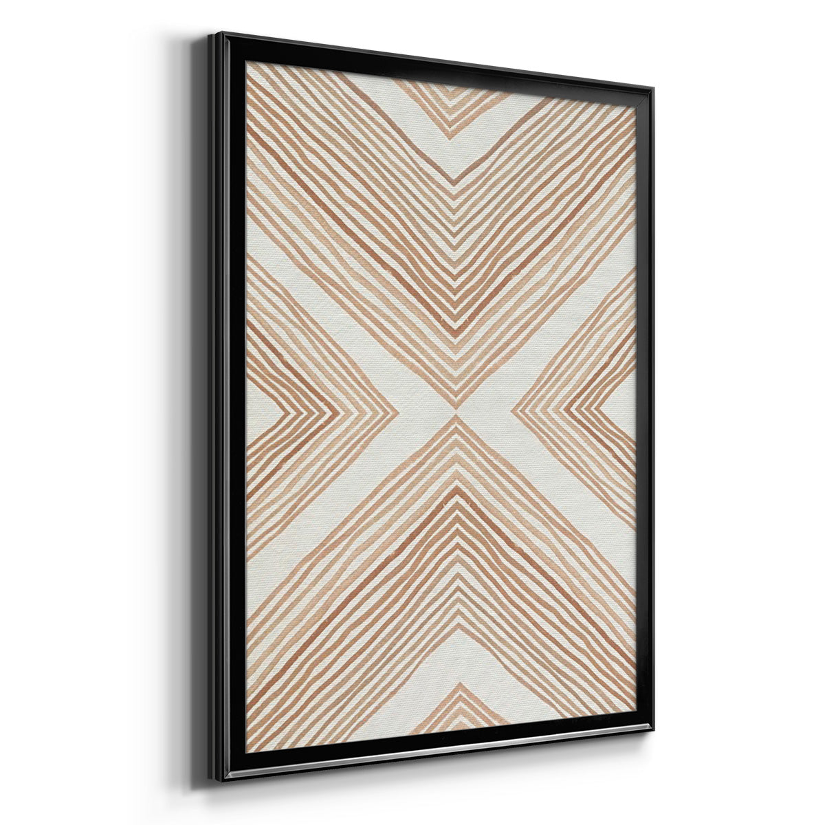 Diametric Clementine II - Modern Framed Canvas Print