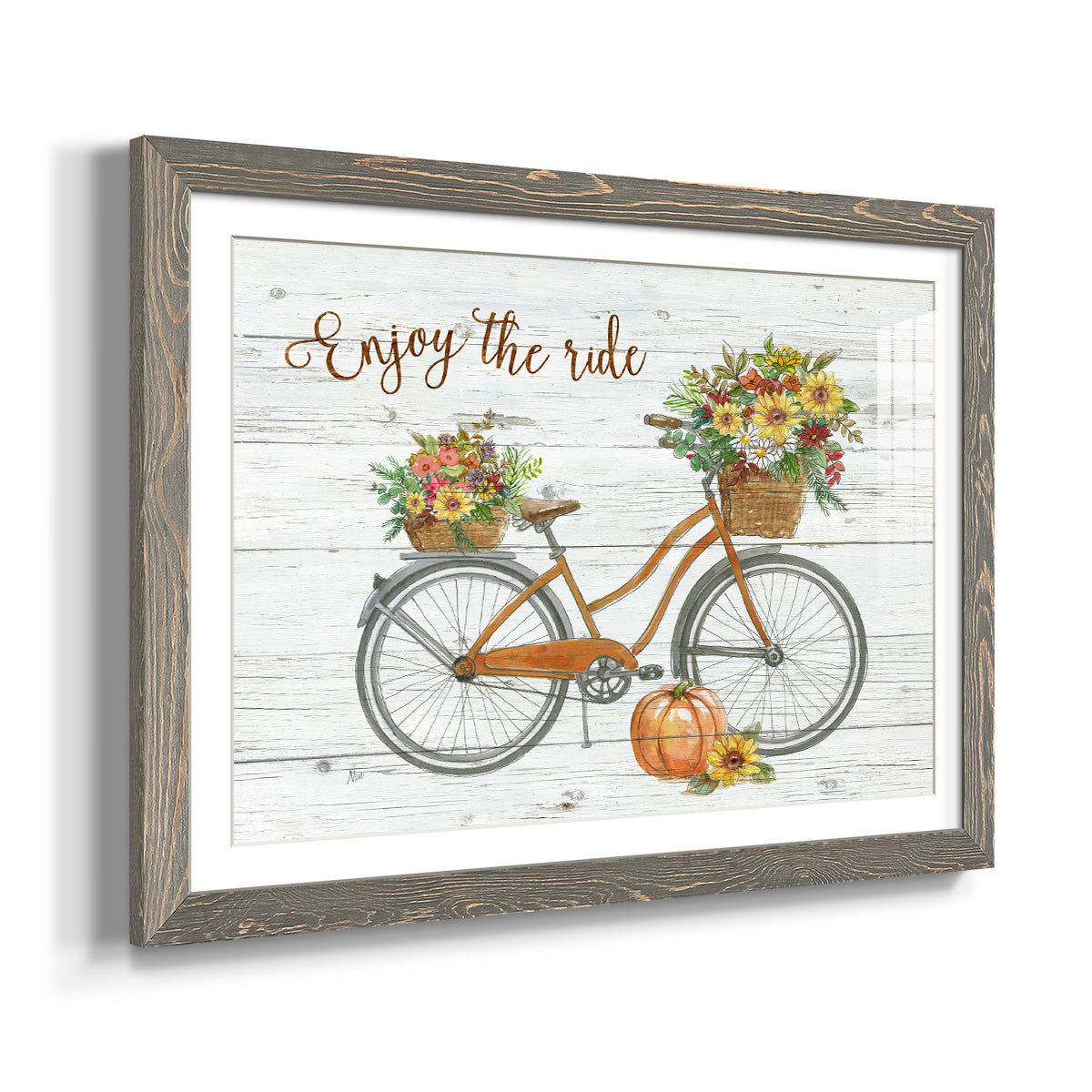 Harvest Bike - Barnwood Framed Art Print