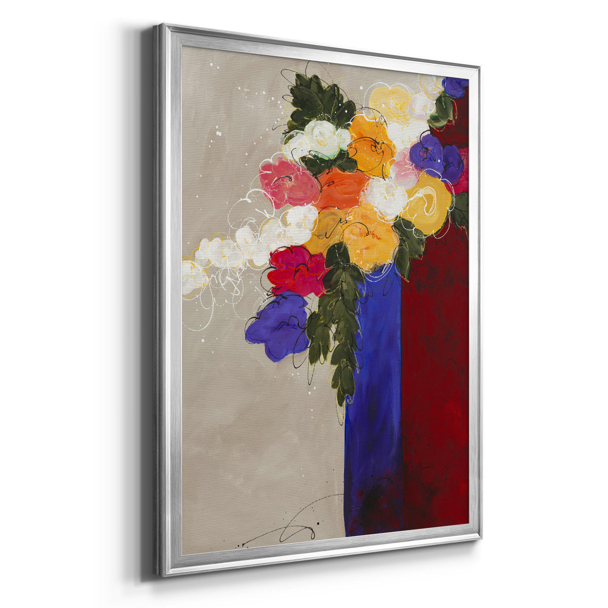 For Me - Modern Framed Canvas Print