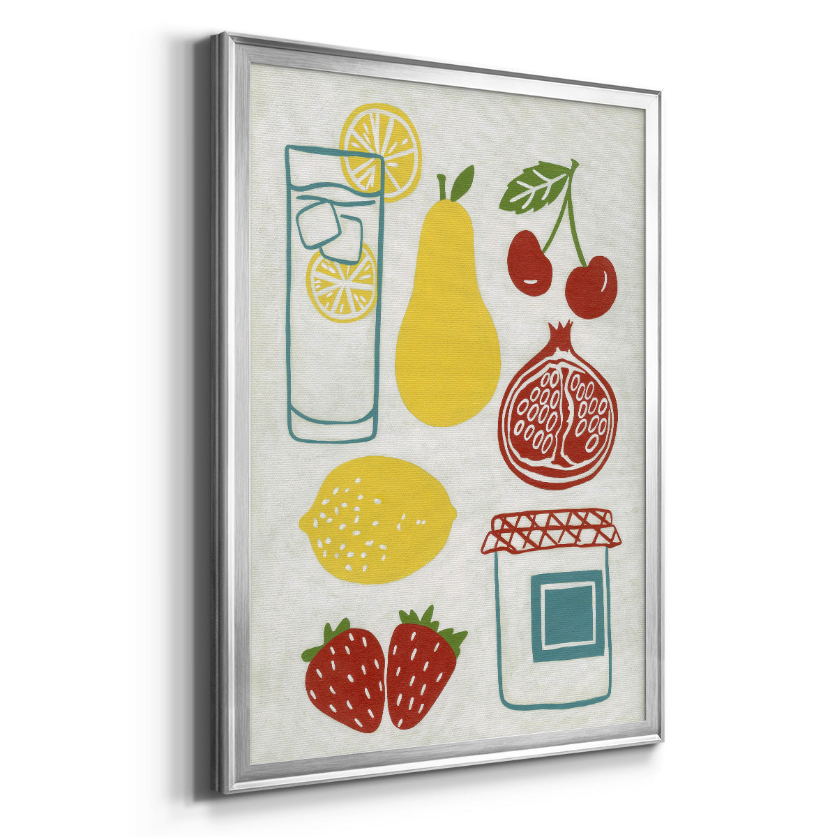 Sunday Picnic - Modern Framed Canvas Print
