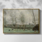 Washerwomen in a Willow Grove, c. 1871 - Floater Framed Canvas Print