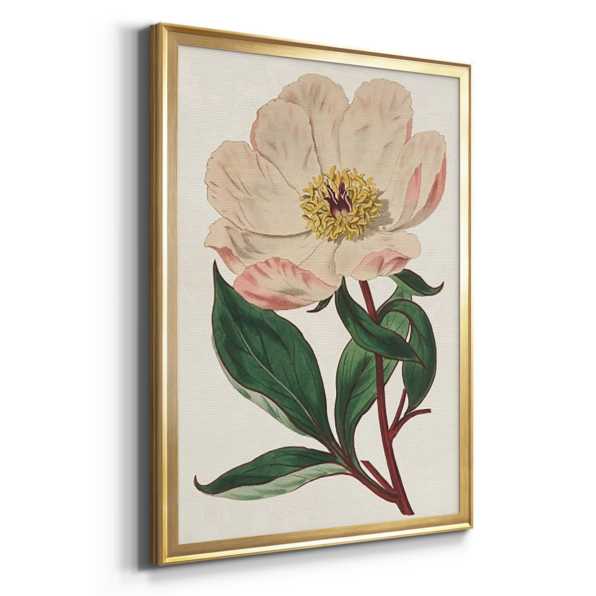 Pink Floral Mix VII - Modern Framed Canvas Print