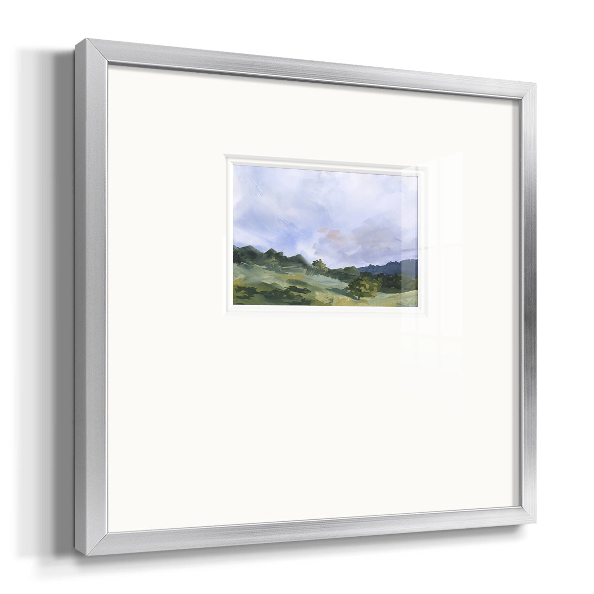 Pastoral Horizons I Premium Framed Print Double Matboard