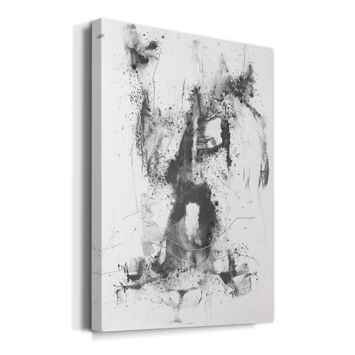 Graphite Abstract II Premium Gallery Wrapped Canvas - Ready to Hang