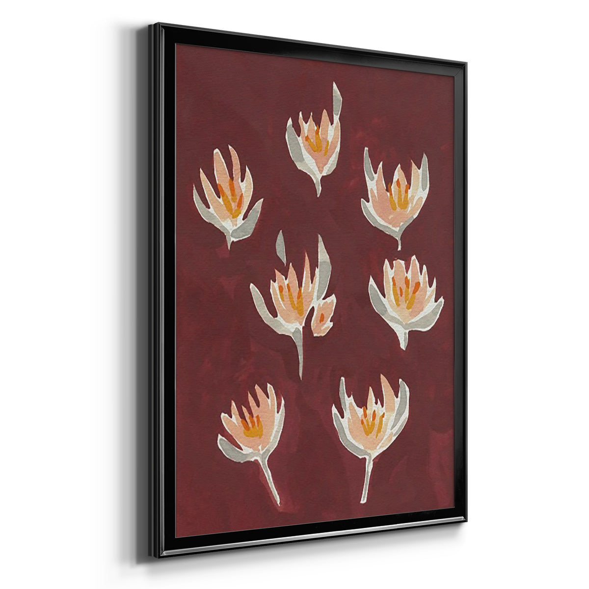 Pink Potpourri I - Modern Framed Canvas Print