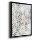 Sand Glyphs II - Modern Framed Canvas Print