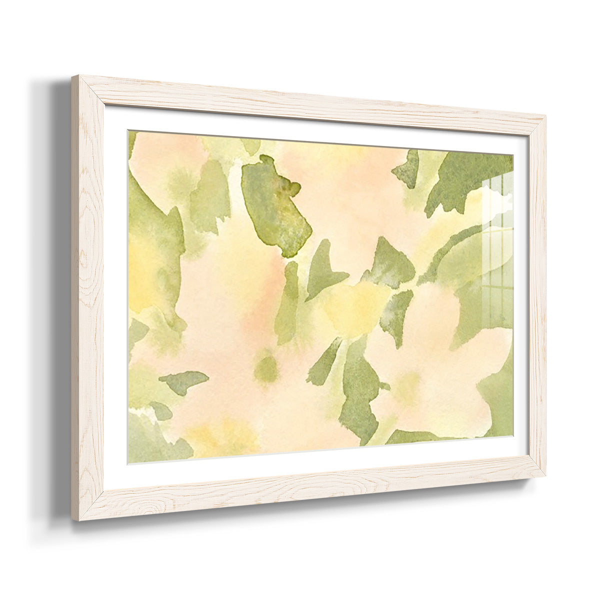 Verdant Floral Abstract I - Barnwood Framed Art Print