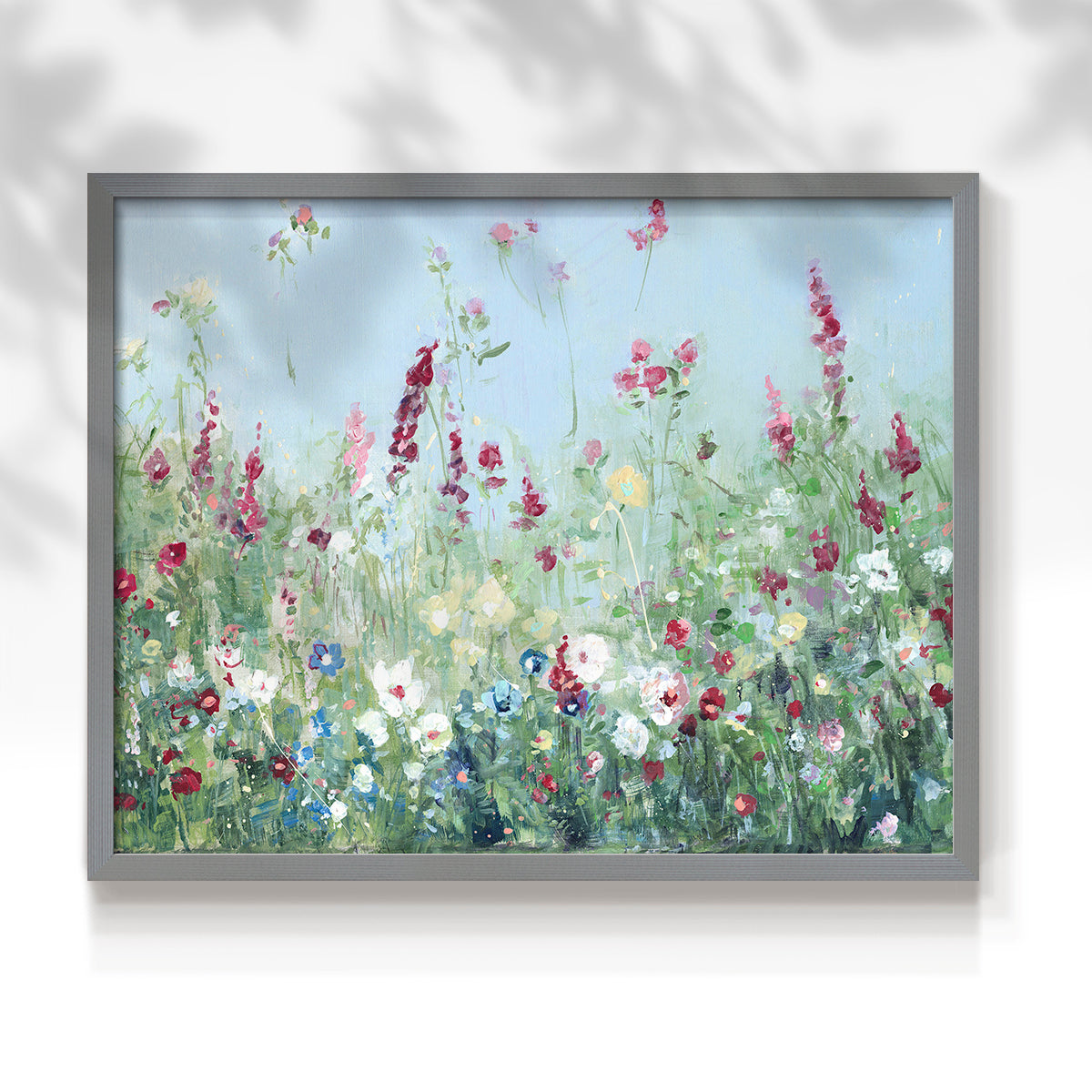 44433,wildflower,painting,landscape,meadow,flowers,nature,floral,tranquility,blue sky,colorful blooms,spring,artwork,garden,close-up,day scene,brush strokes,natural beauty,environment,botanical,flora,creative,serene,beauty,home decor,contemporary,visual art,scenic,summer,color palette,vivid,natural light,scenic view,inspiration,art gallery,elegant,Re-stickable,Plants & Flowers