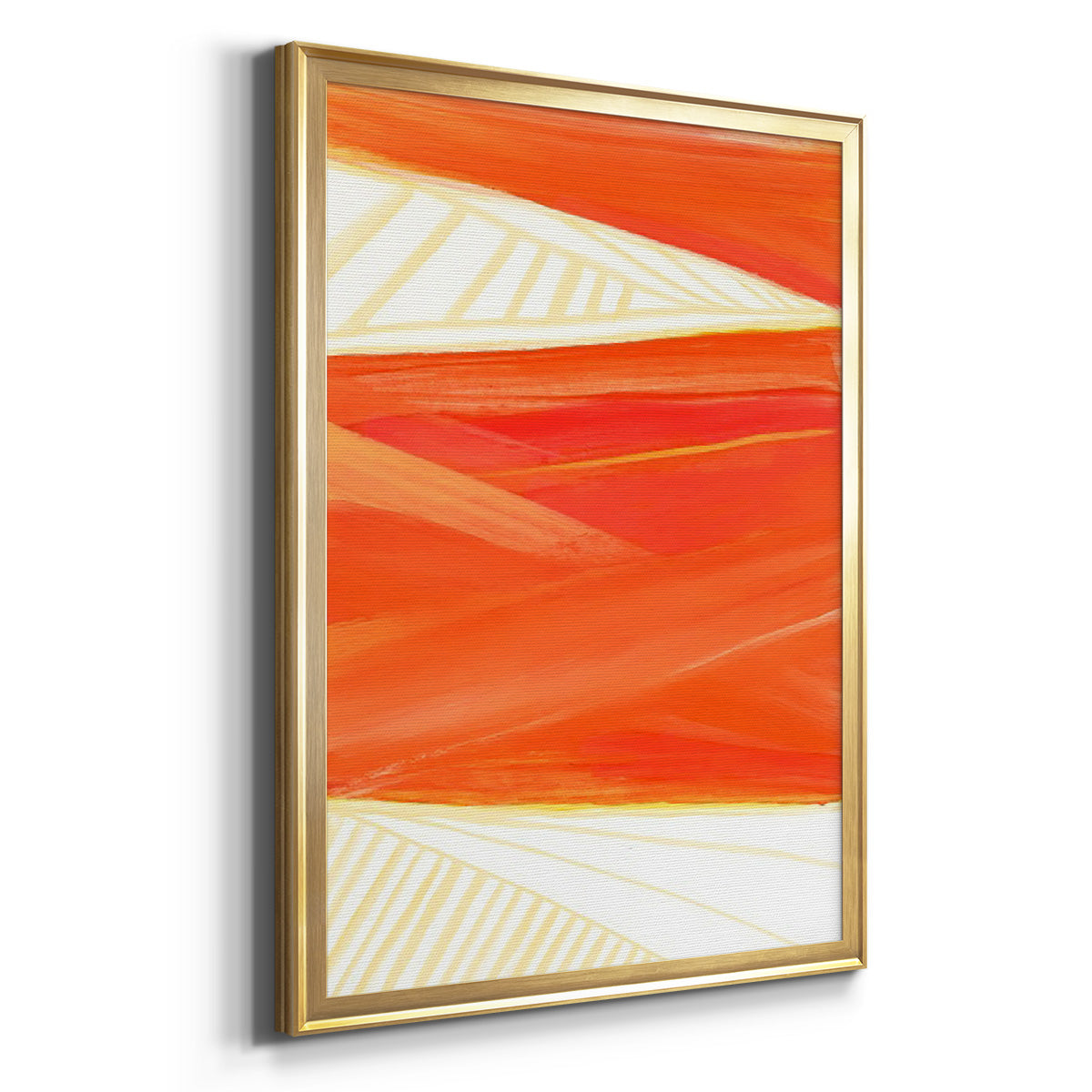 Warm Rays I - Modern Framed Canvas Print