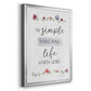 The Simple Things - Modern Framed Canvas Print
