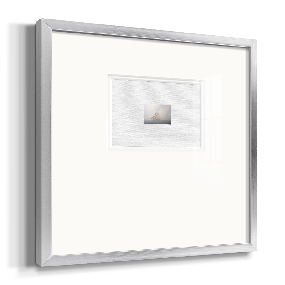 Foggy Sail IV Premium Framed Print Double Matboard