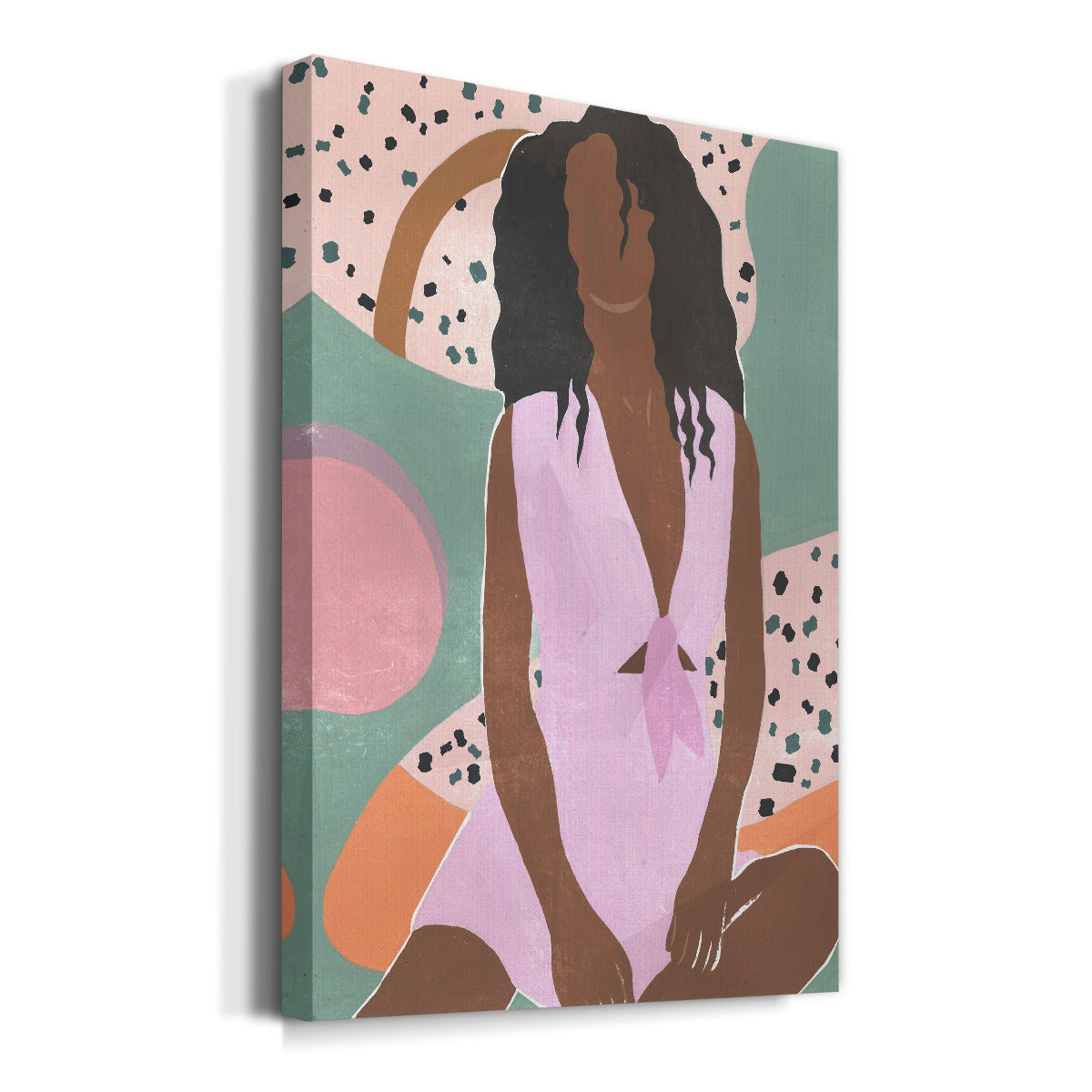 Curly Lady III Premium Gallery Wrapped Canvas - Ready to Hang