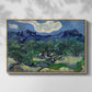 Olive Trees with the Alpilles in the Background, 1889 - Floater Framed Canvas Print