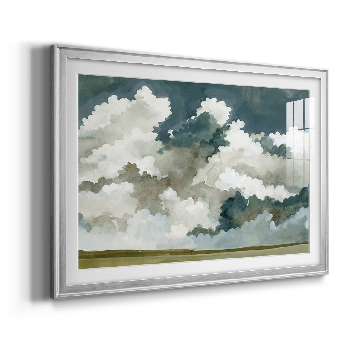 Vast Neutral Sky III - Modern Framed Art Print