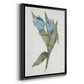 Blue Tulip Picks II - Modern Framed Canvas Print