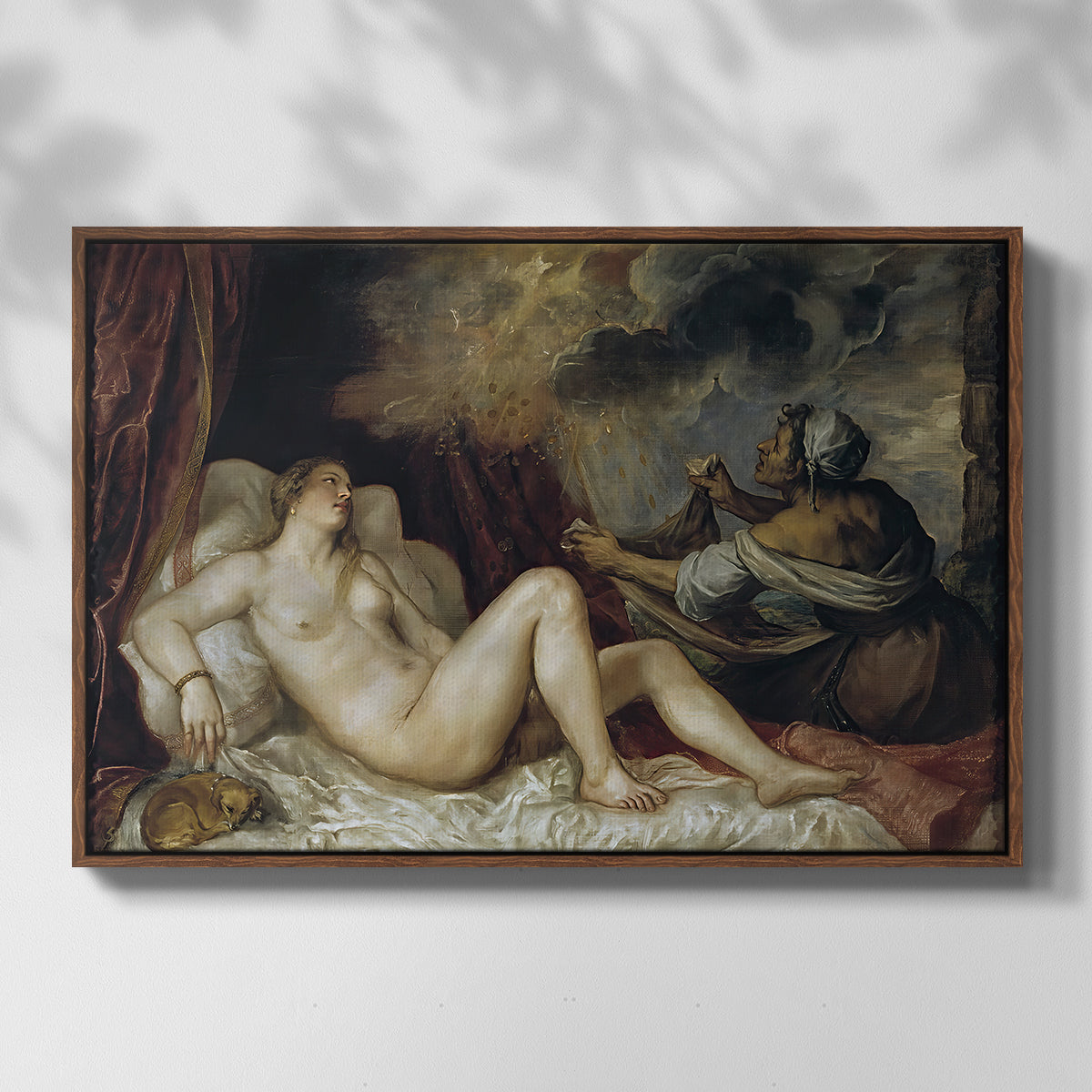 Danaë, c. 1560-1565 - Floater Framed Canvas Print